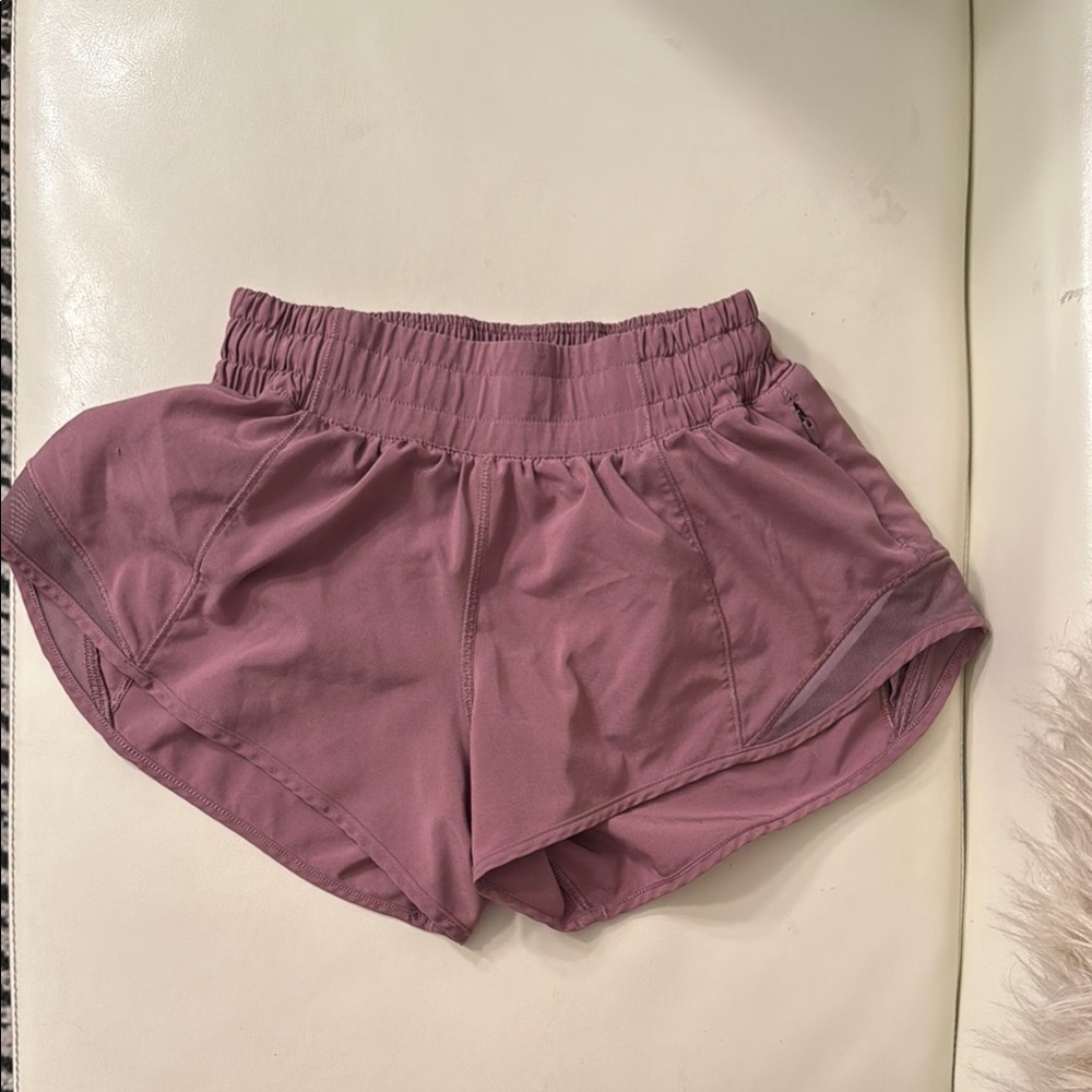 Lululemon Hotty Hot Mauve Athletic Shorts